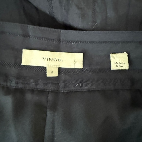 Vince Silky Wide Leg Side Tie Striped Pants - Picture 3 of 10